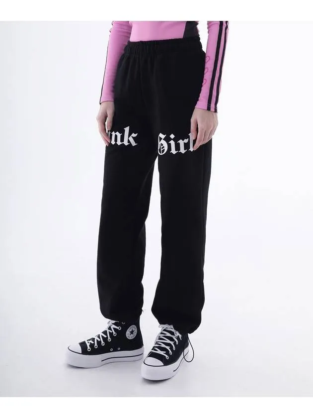 1 0 Punk Girl Jogger Pants Black