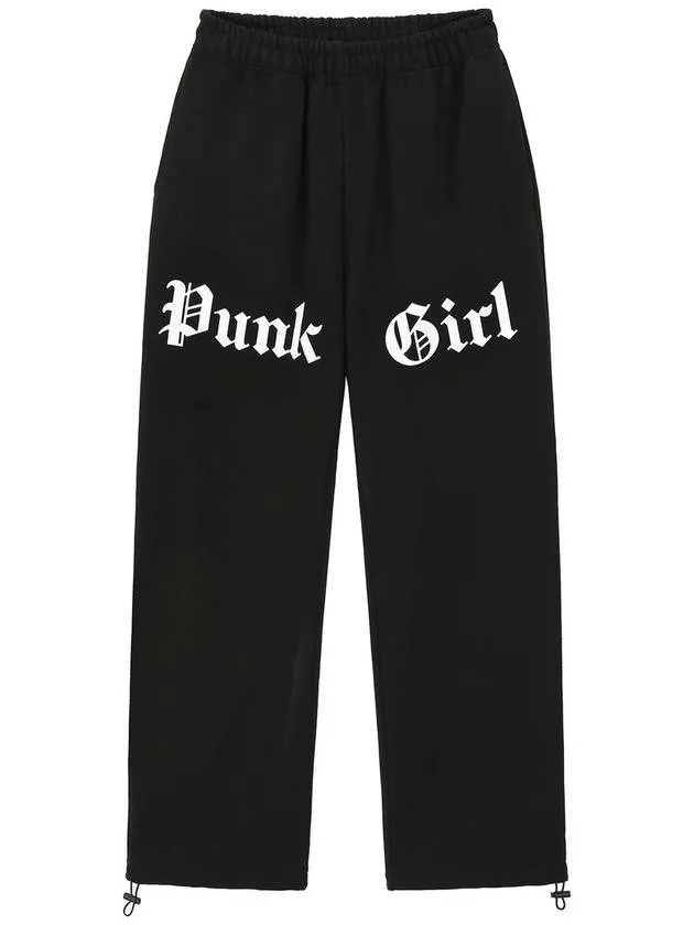 1 0 Punk Girl Jogger Pants Black