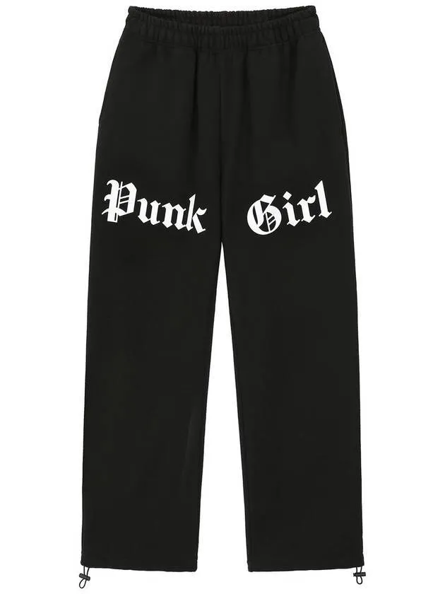 1 0 Punk Girl Jogger Pants Black