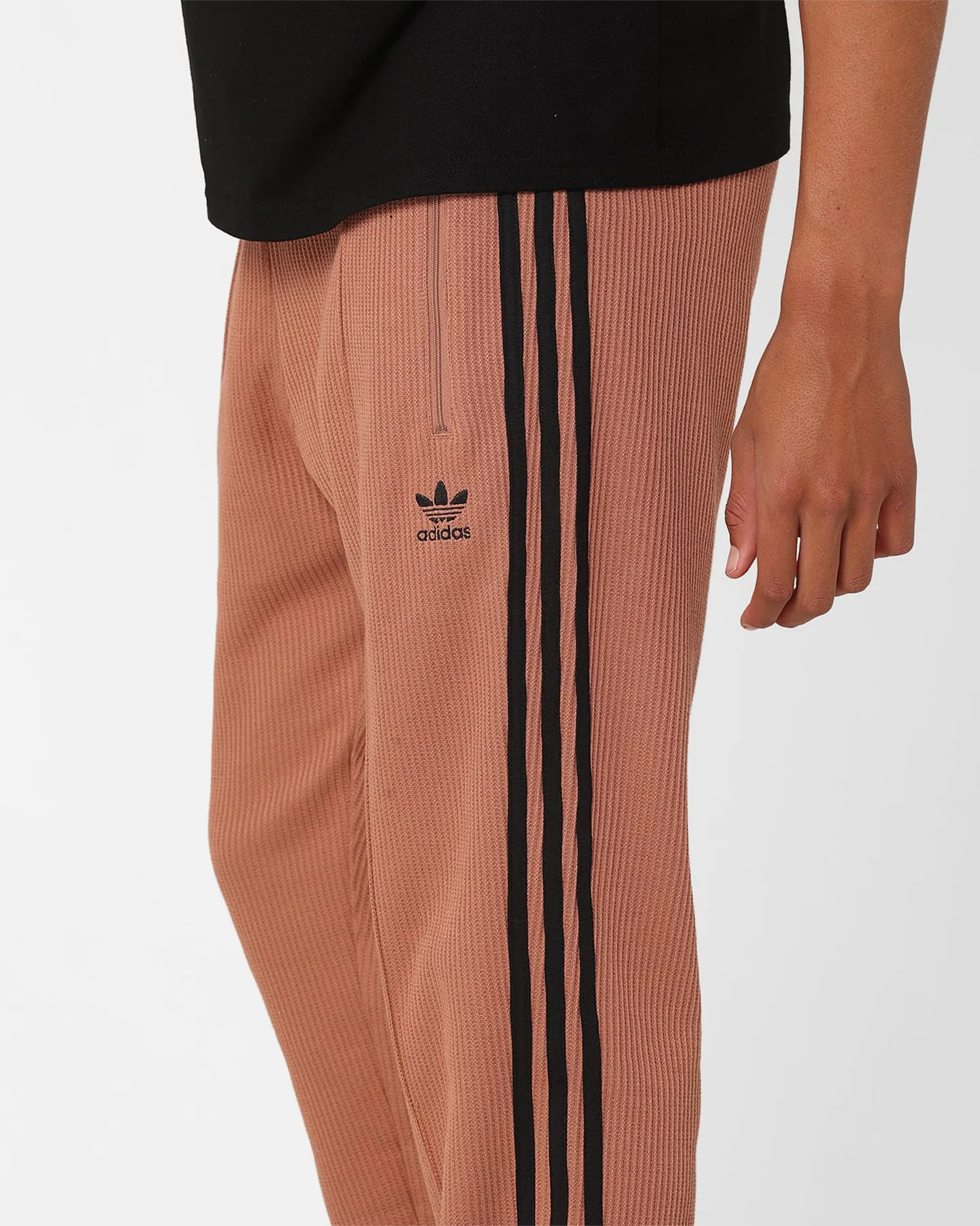 Adidas Adicolour Q2 Waffle Beckenbauer Track Pants Clay Strata/Black