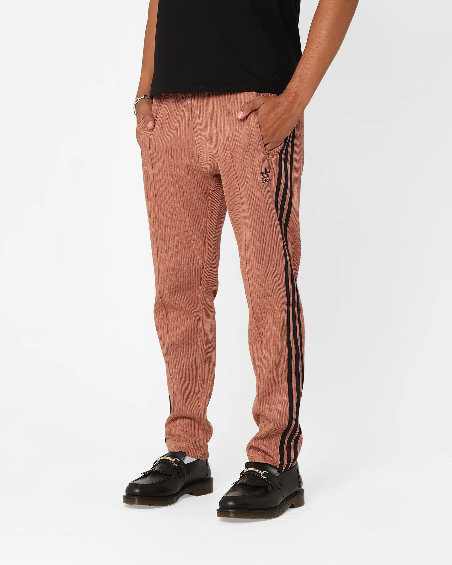 Adidas Adicolour Q2 Waffle Beckenbauer Track Pants Clay Strata/Black