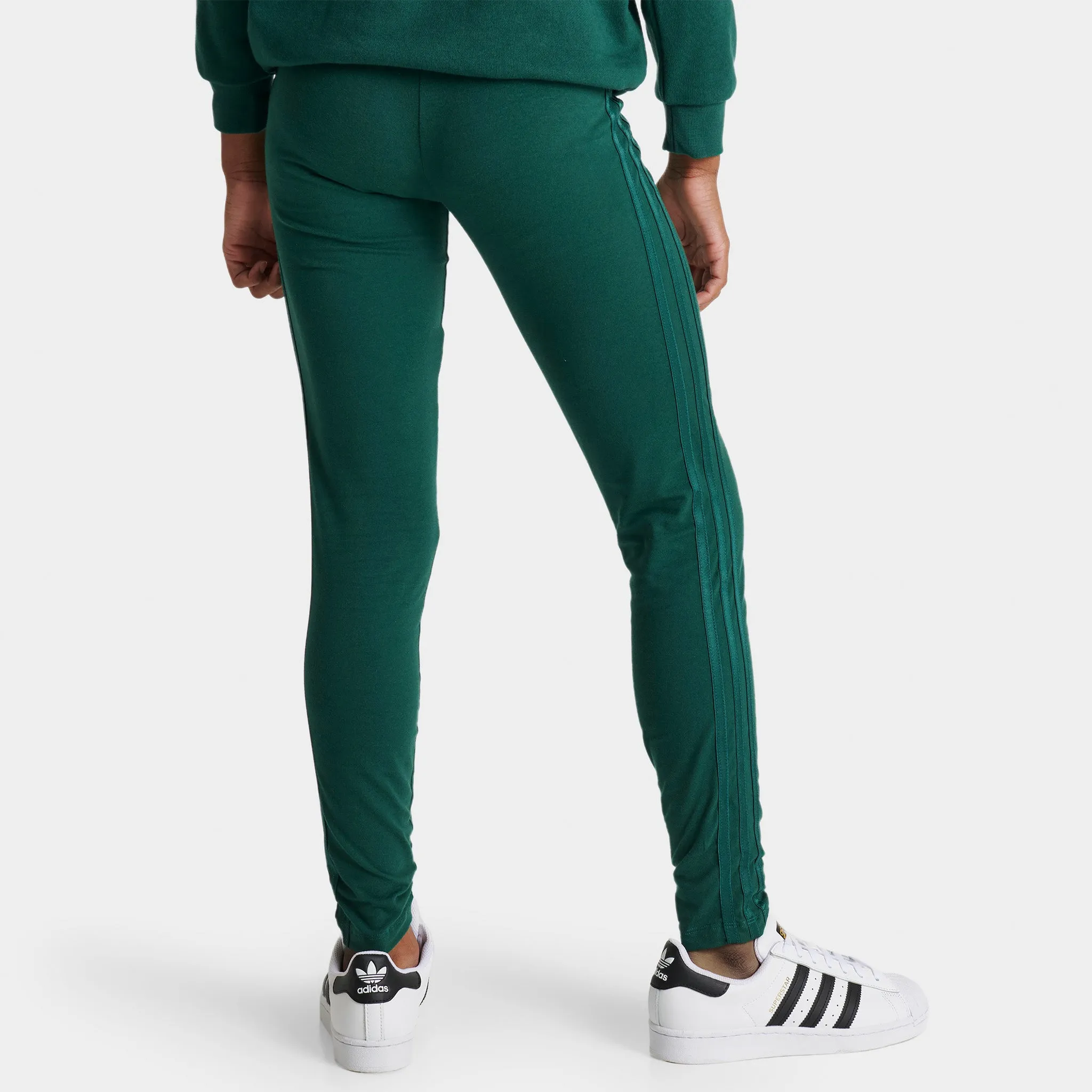 adidas Originals Junior Girls' Collegiate High-Waisted Leggings / Collegiate Green