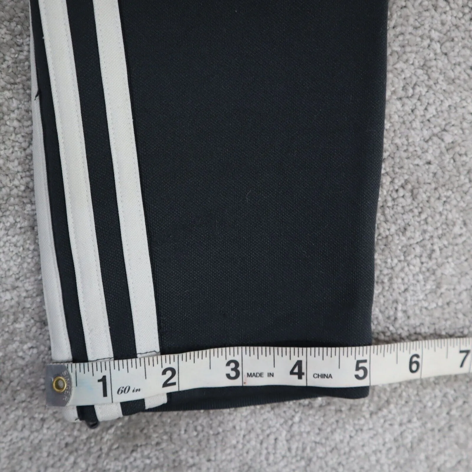 Adidas Track Pants Women Small S Black 3 Striped Slim Fit Sportswear Logo Pant