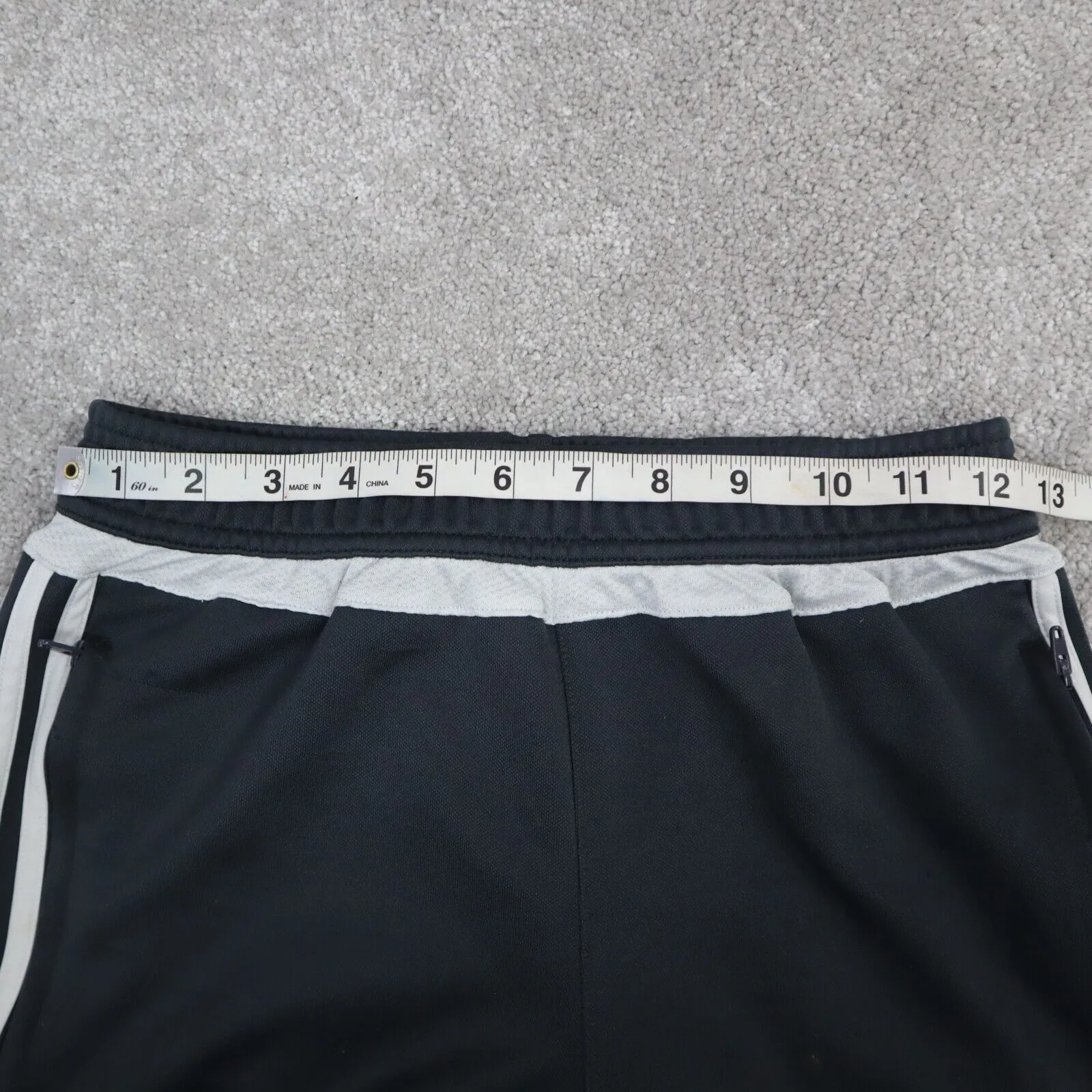 Adidas Track Pants Women Small S Black 3 Striped Slim Fit Sportswear Logo Pant