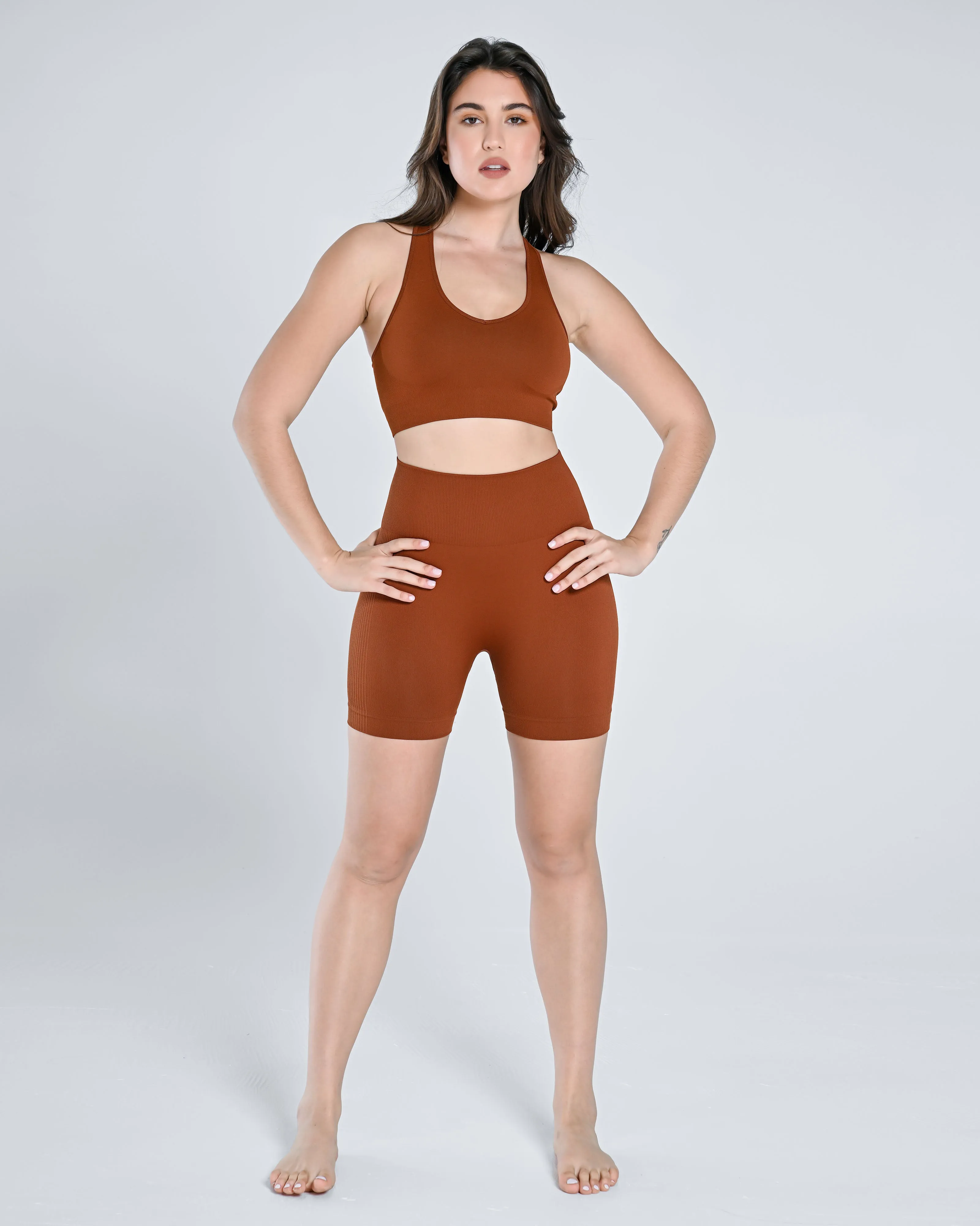 AirWear Sports Bra & Bike Shorts Set