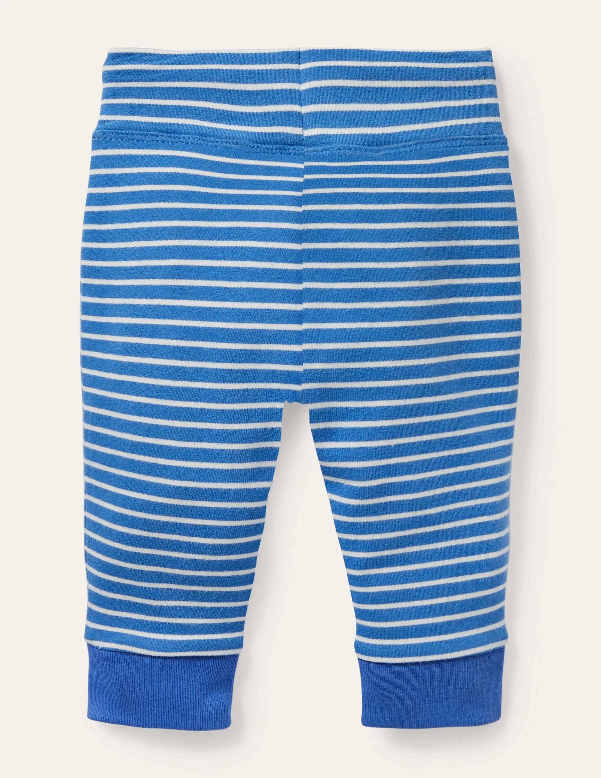 Appliqué Jersey Bottoms-Venice Blue/Ivory