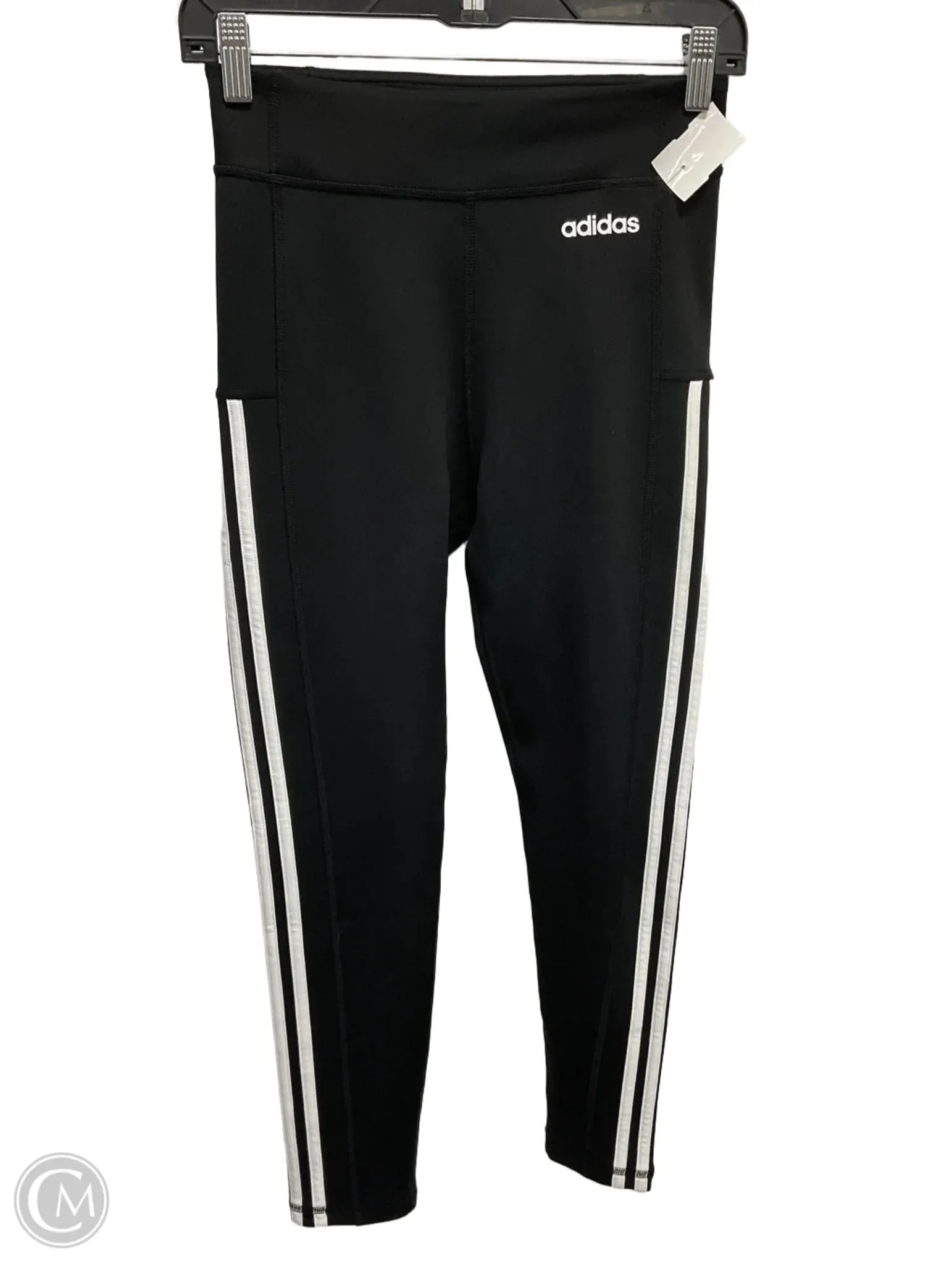Athletic Leggings By Adidas In Black, Size: S