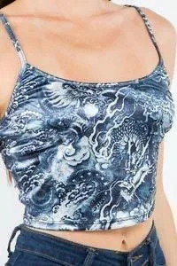 Ave sleeveless round neck dragon