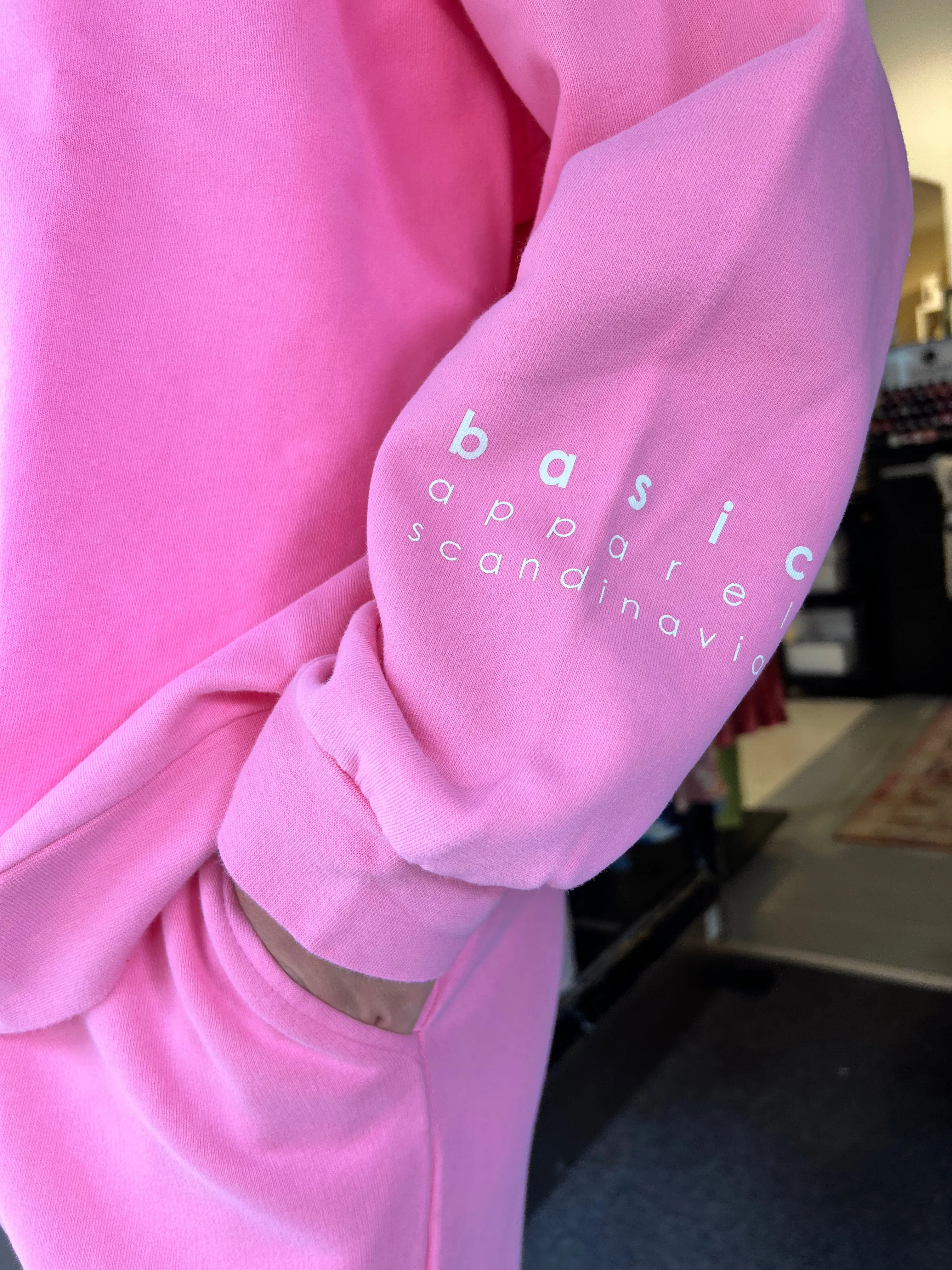 Basic Apparel Cinna Oversized Sweat BA322-02 750 Pink Carnation