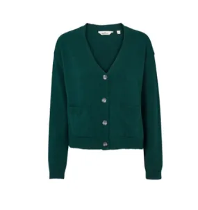 Basic Apparel Lise Pocket Cardigan Rain Forest