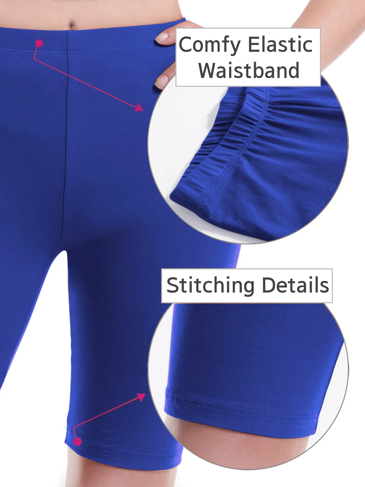 Basic High Waisted Active Yoga Soft Biker Shorts2