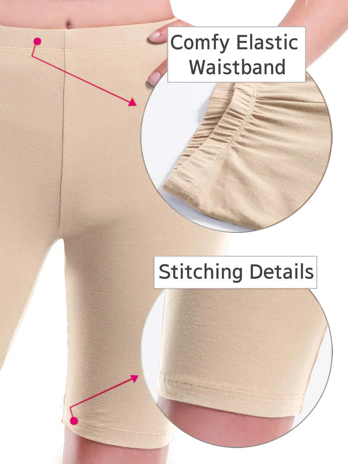 Basic High Waisted Active Yoga Soft Biker Shorts2