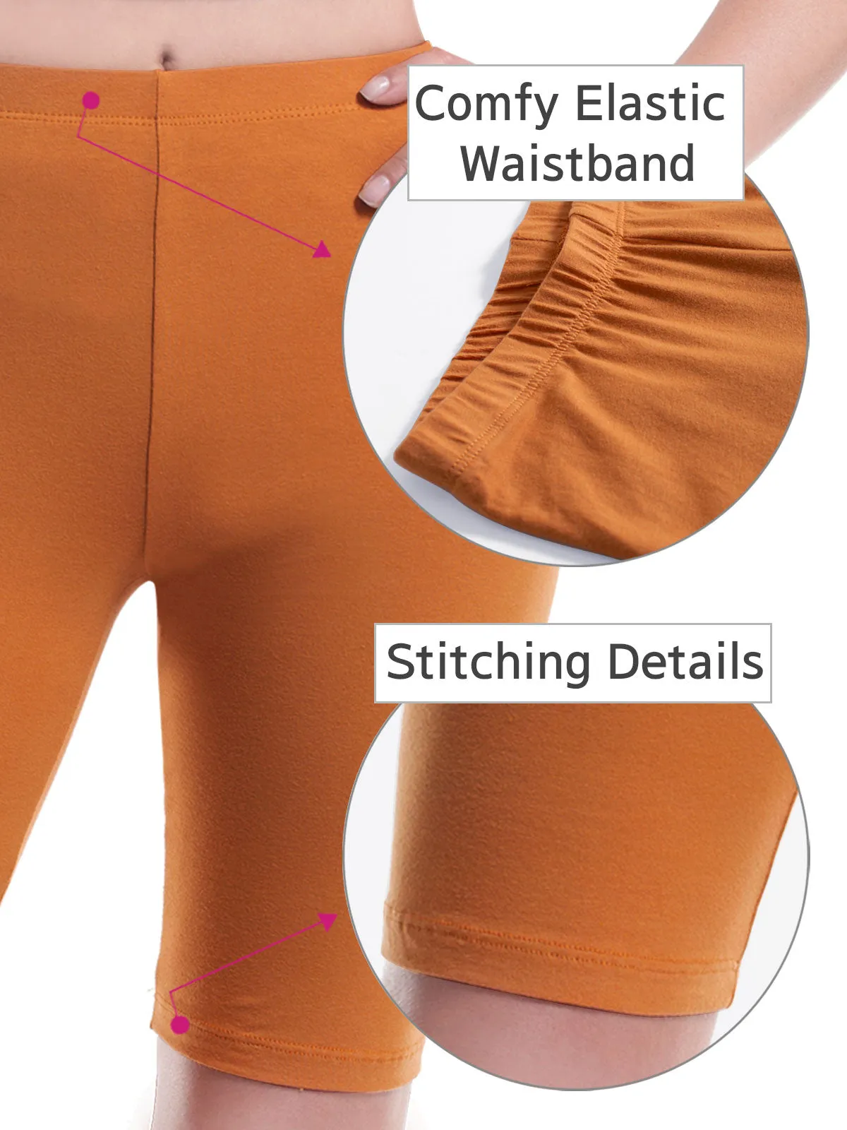 Basic High Waisted Active Yoga Soft Biker Shorts2