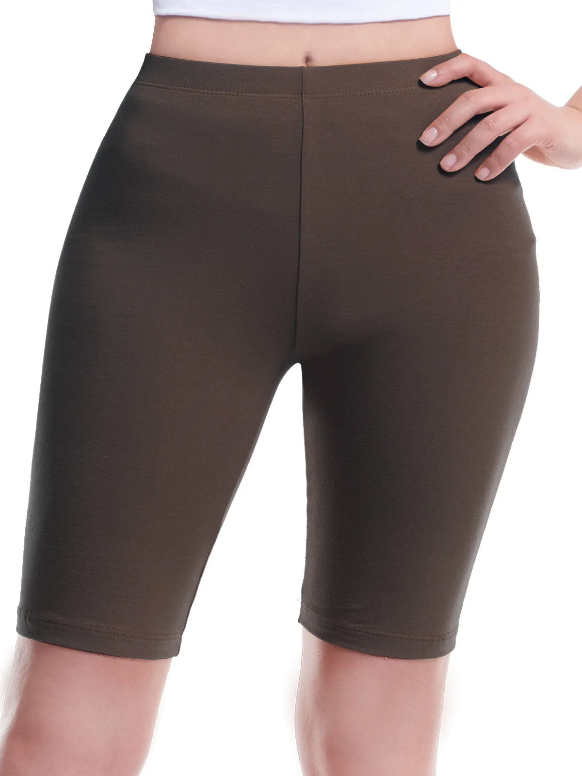 Basic High Waisted Active Yoga Soft Biker Shorts2