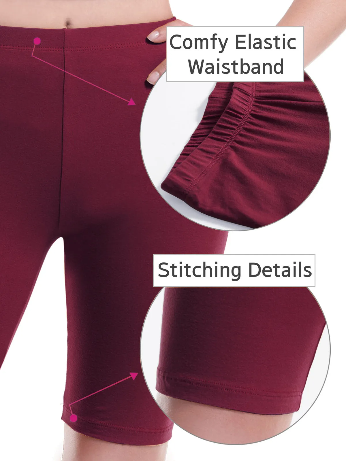 Basic High Waisted Active Yoga Soft Biker Shorts2