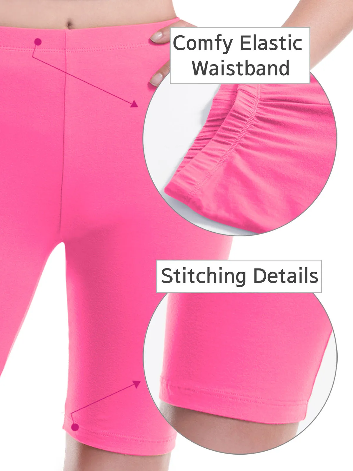 Basic High Waisted Active Yoga Soft Biker Shorts2
