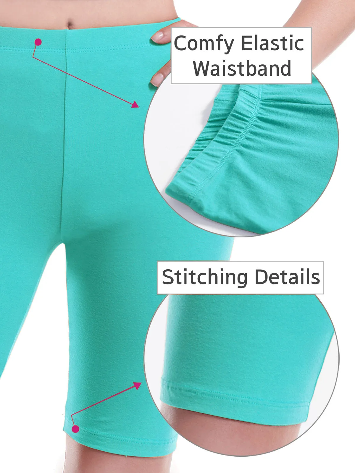 Basic High Waisted Active Yoga Soft Biker Shorts2