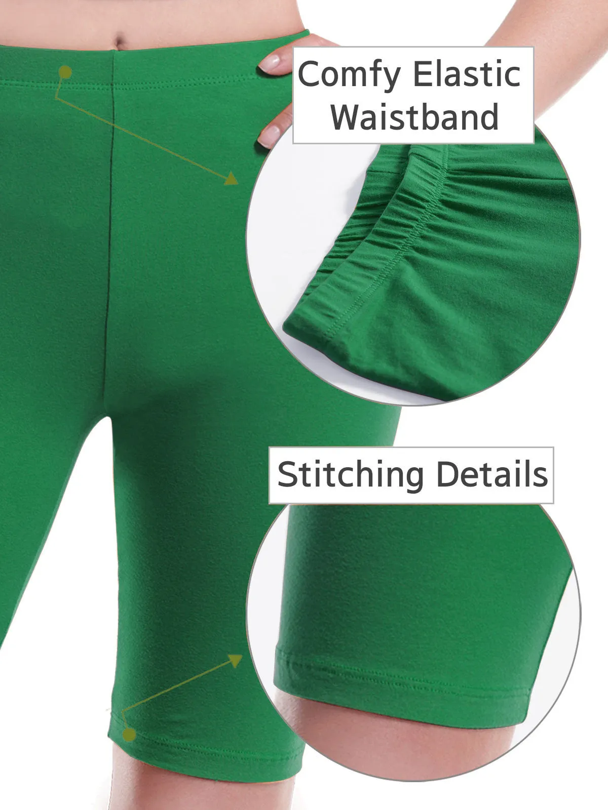 Basic High Waisted Active Yoga Soft Biker Shorts2