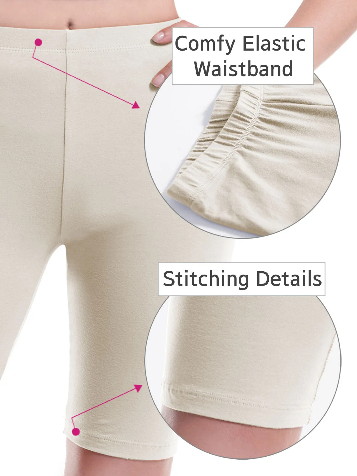 Basic High Waisted Active Yoga Soft Biker Shorts2