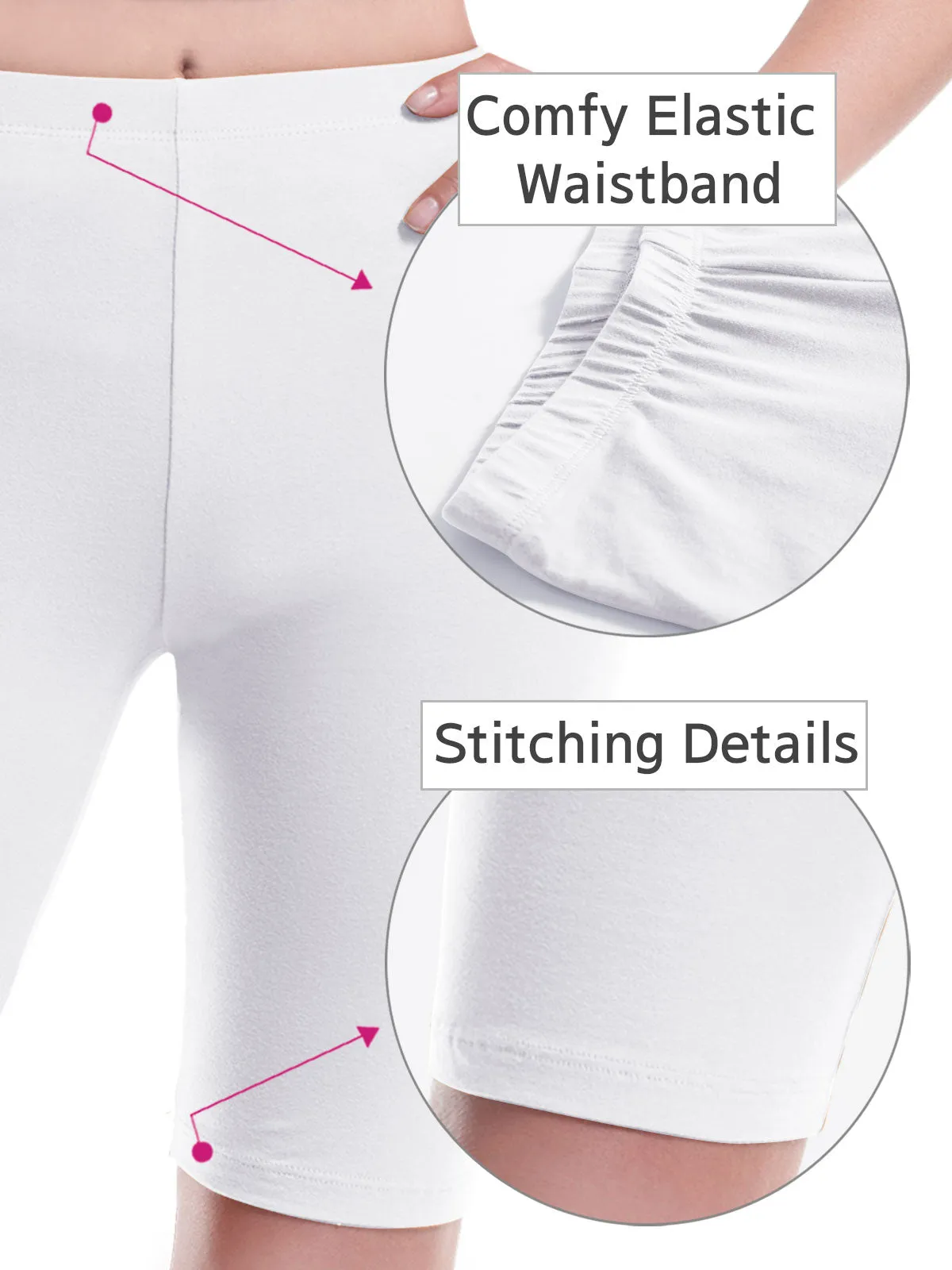 Basic High Waisted Active Yoga Soft Biker Shorts2