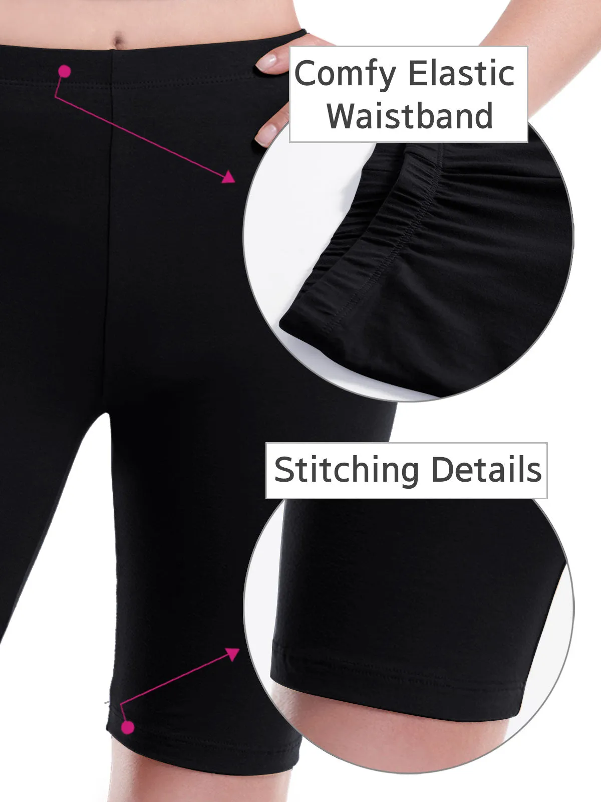 Basic High Waisted Active Yoga Soft Biker Shorts2