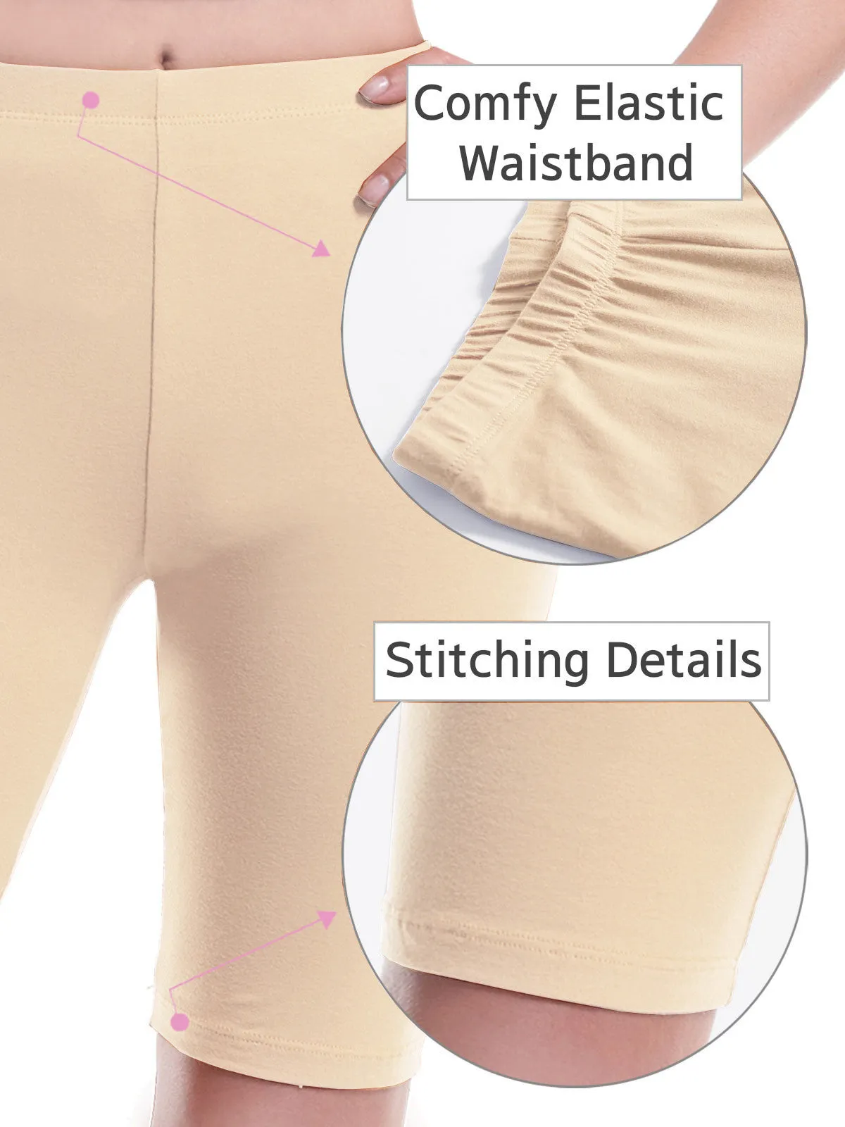 Basic High Waisted Active Yoga Soft Biker Shorts2