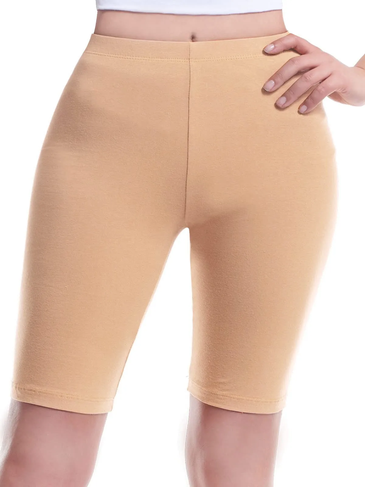 Basic High Waisted Active Yoga Soft Biker Shorts2