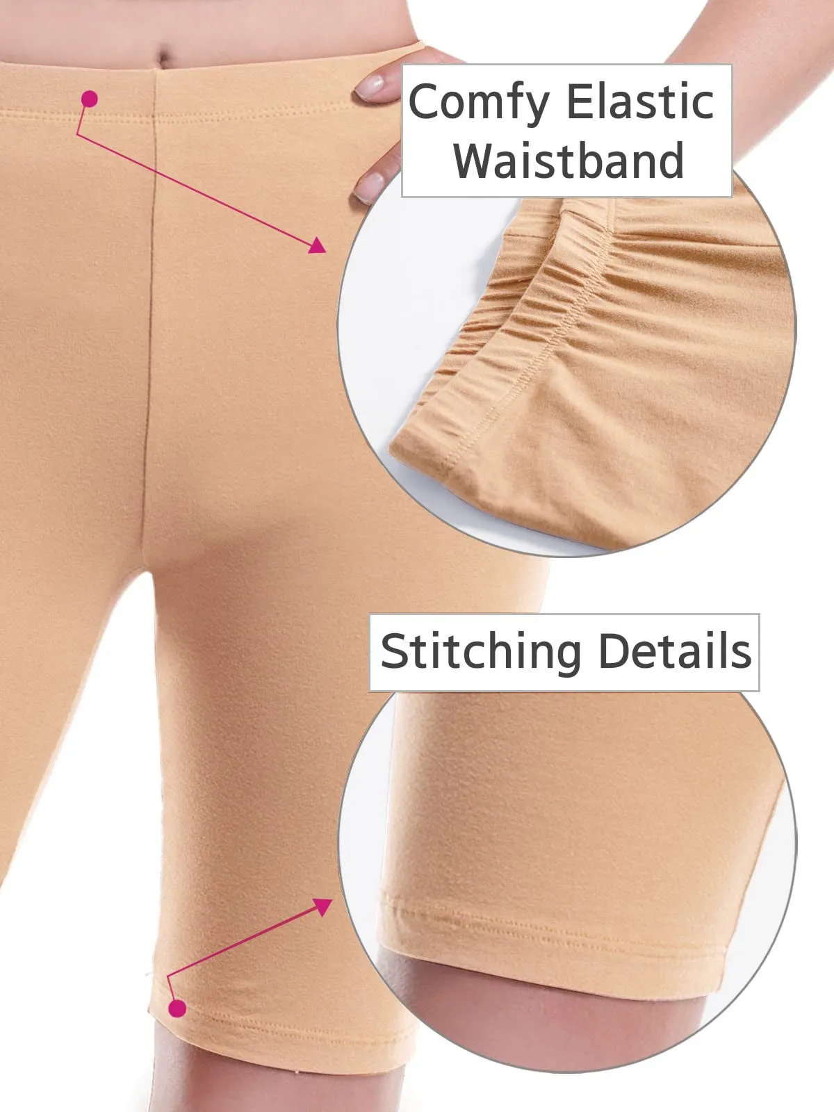 Basic High Waisted Active Yoga Soft Biker Shorts2