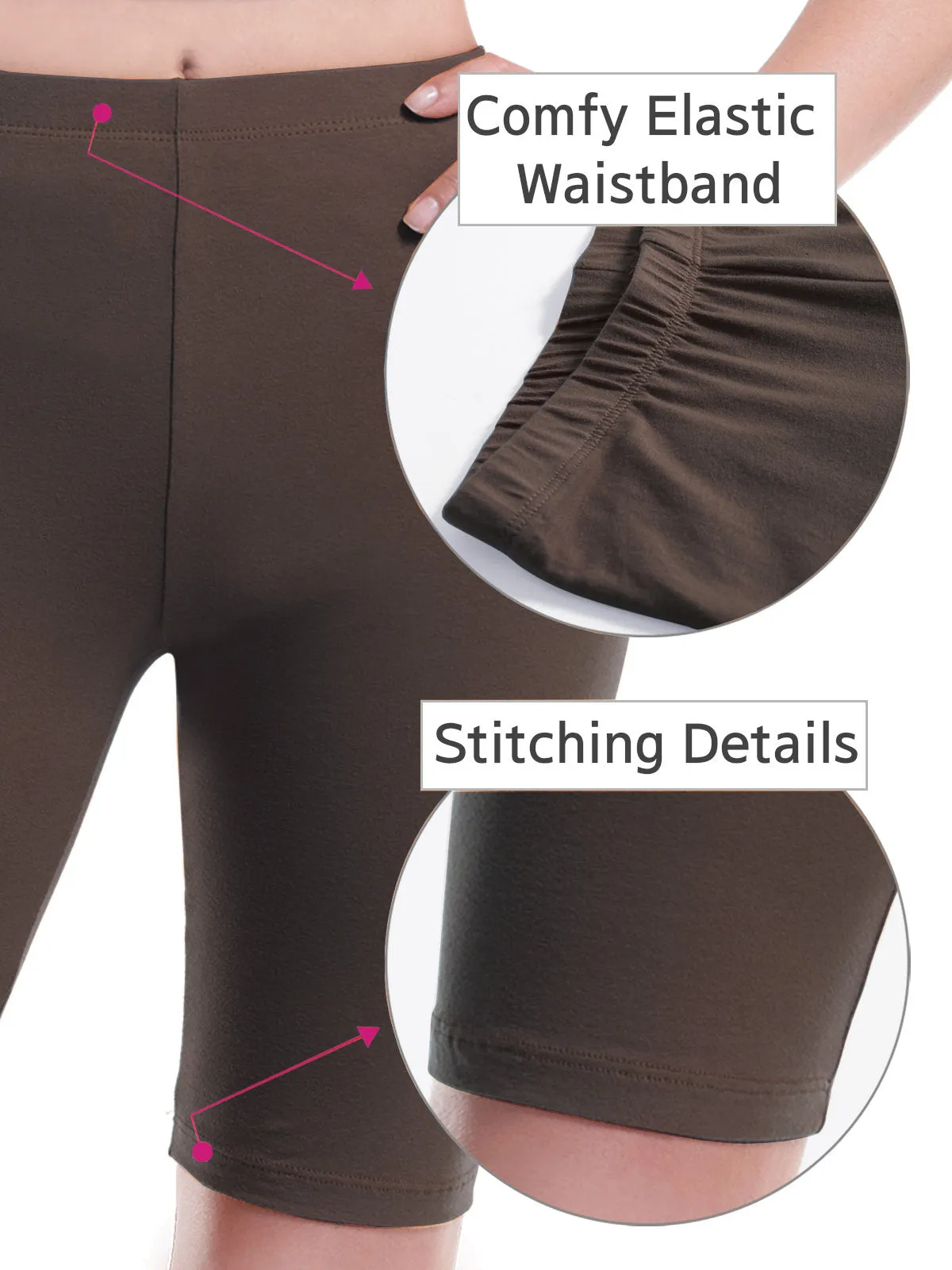 Basic High Waisted Active Yoga Soft Biker Shorts2