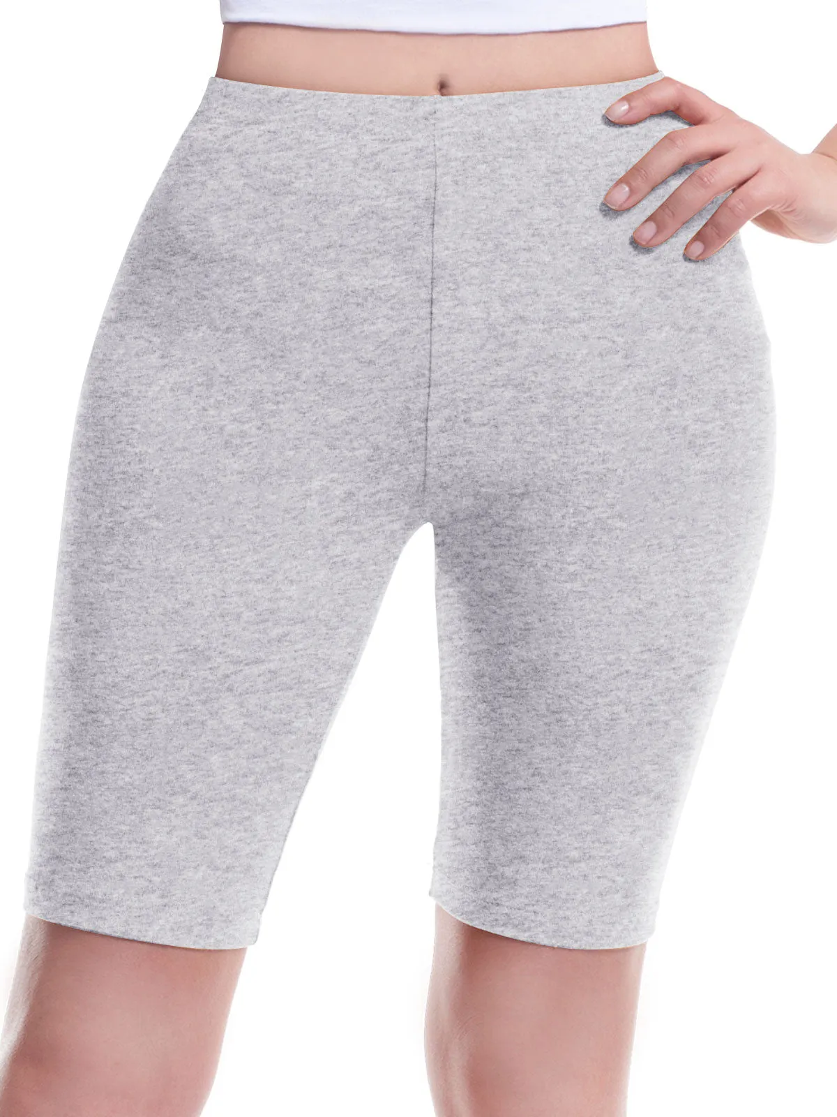 Basic High Waisted Active Yoga Soft Biker Shorts2