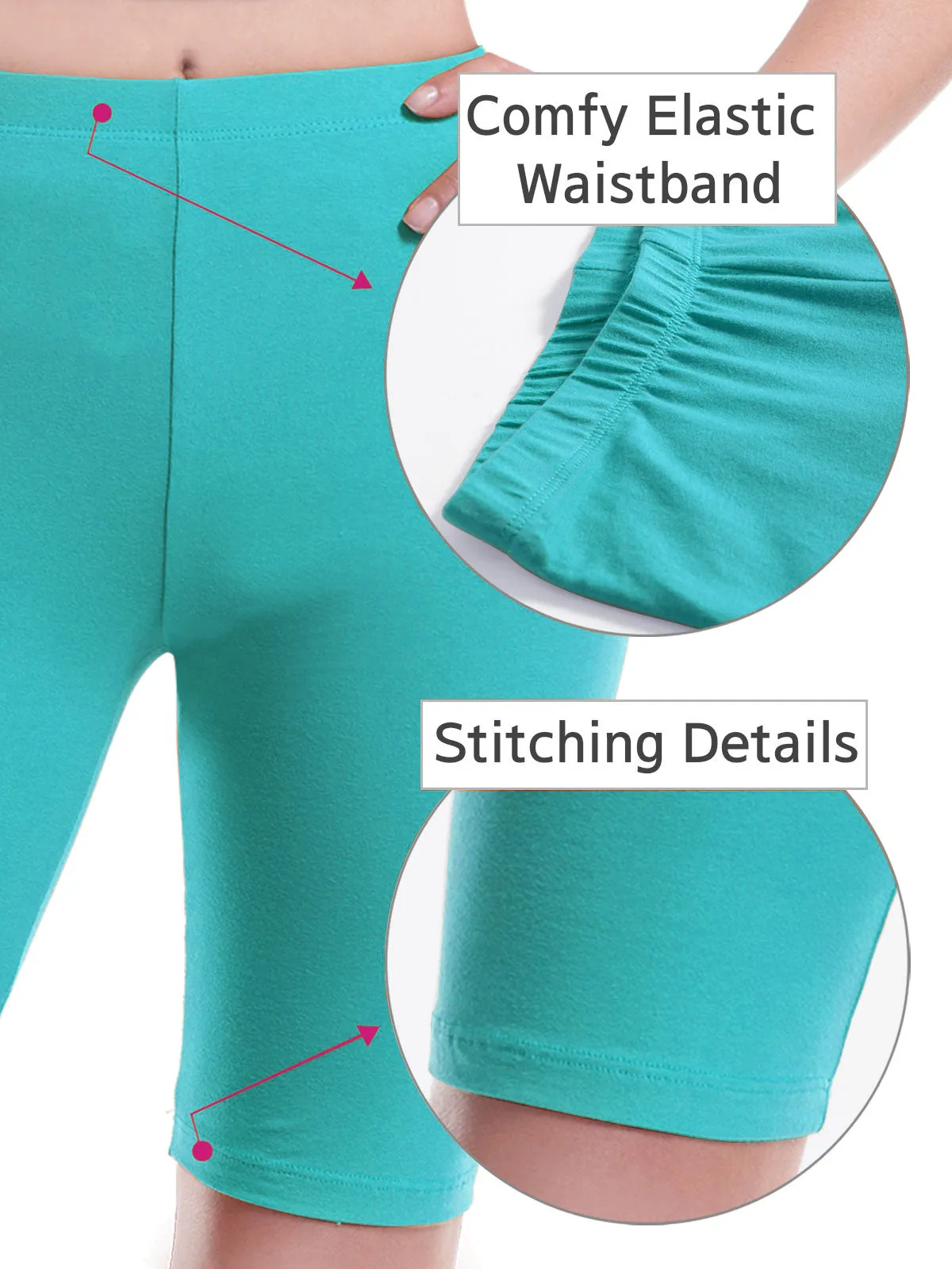 Basic High Waisted Active Yoga Soft Biker Shorts2