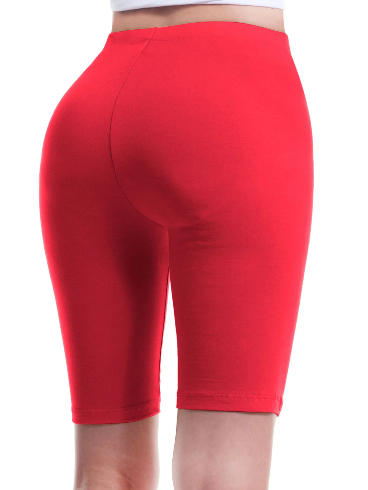 Basic High Waisted Active Yoga Soft Biker Shorts2