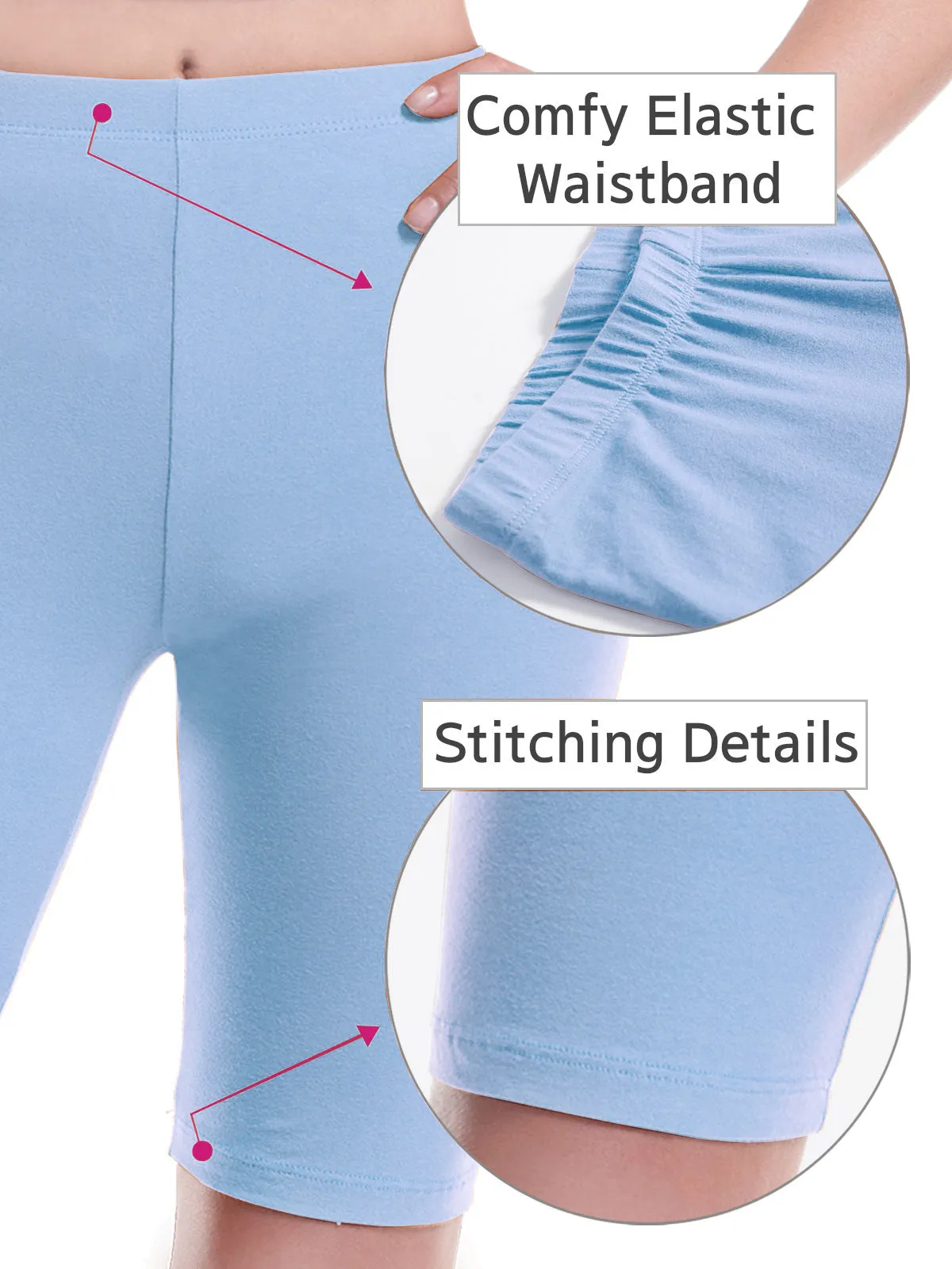 Basic High Waisted Active Yoga Soft Biker Shorts2