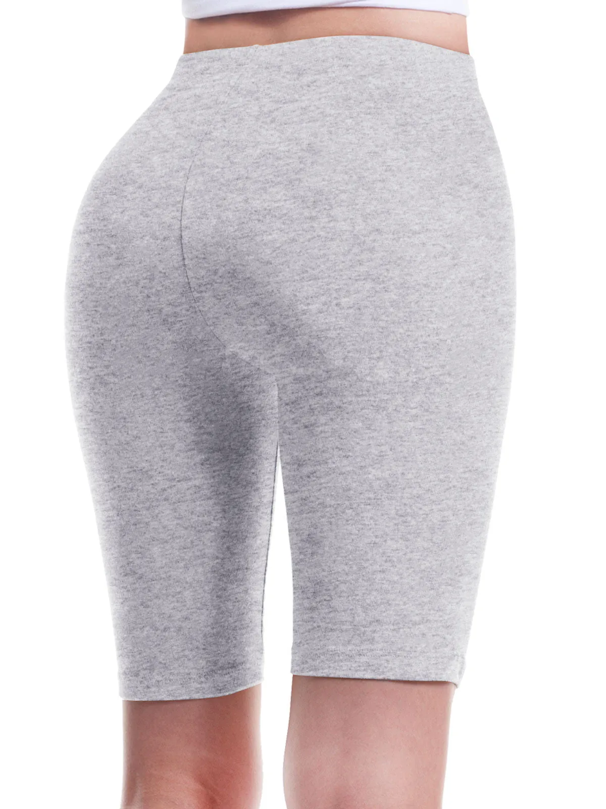 Basic High Waisted Active Yoga Soft Biker Shorts2