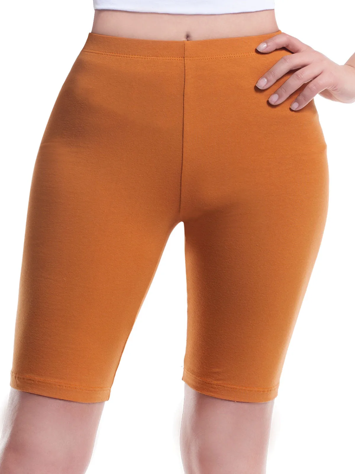 Basic High Waisted Active Yoga Soft Biker Shorts2