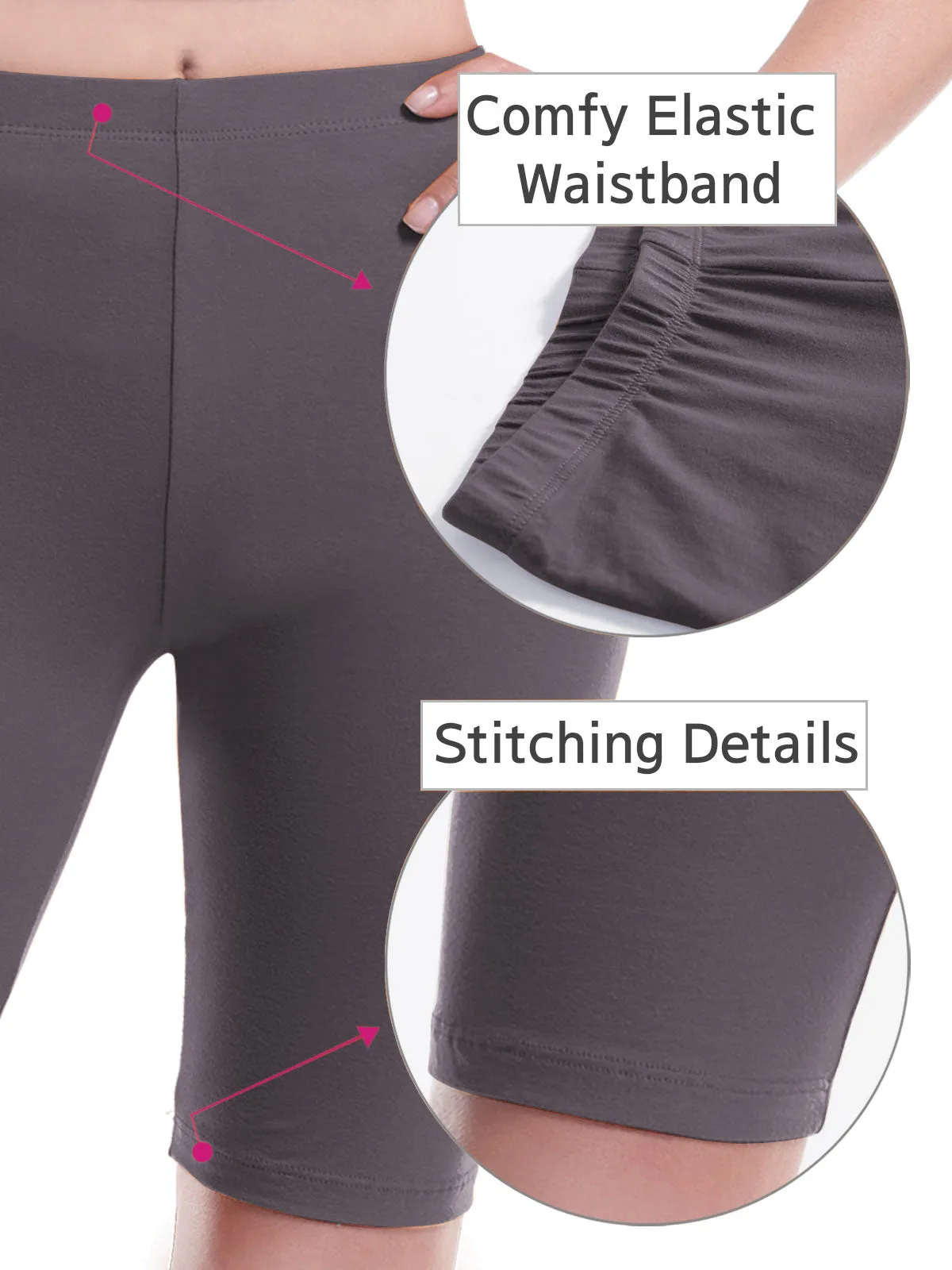 Basic High Waisted Active Yoga Soft Biker Shorts2
