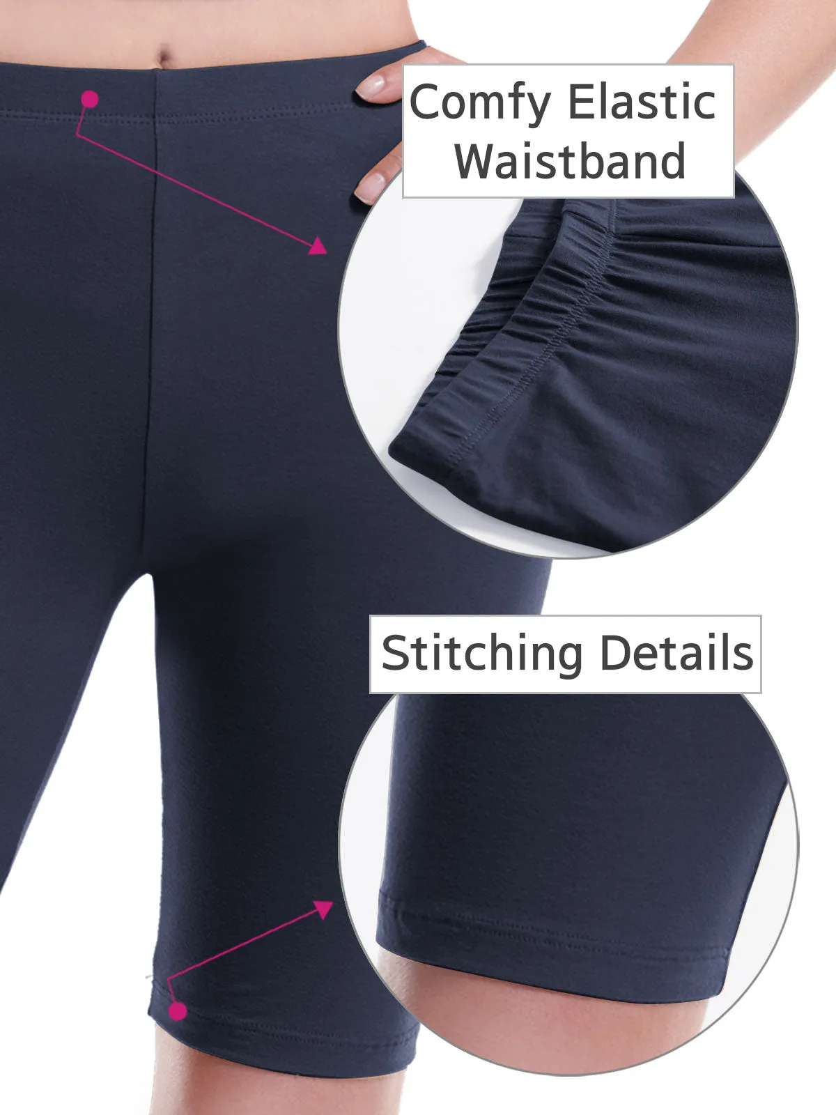 Basic High Waisted Active Yoga Soft Biker Shorts2
