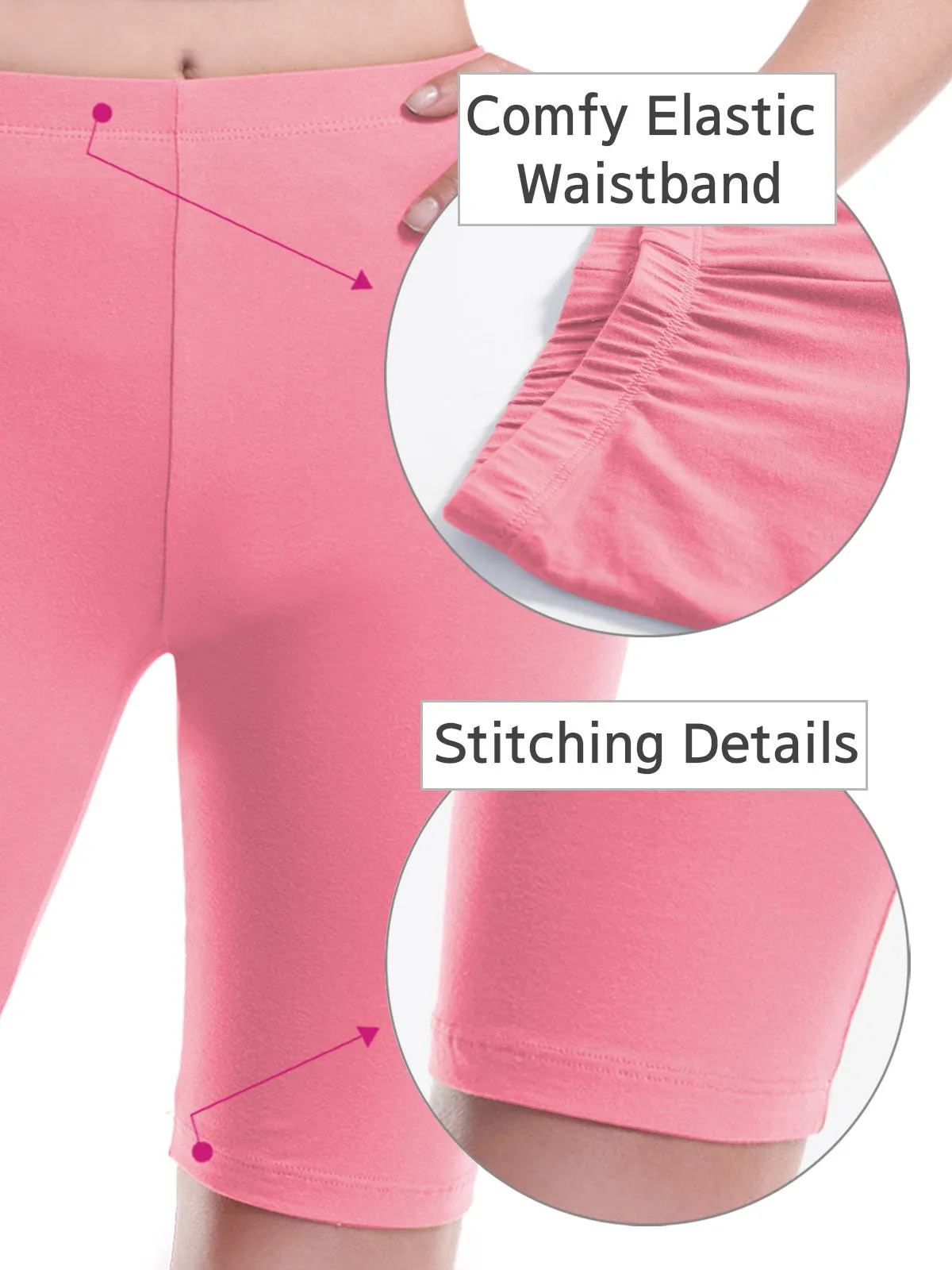 Basic High Waisted Active Yoga Soft Biker Shorts2