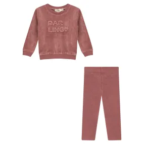 Bebe Bella Rose Bumped Up Print 2 Pc Set