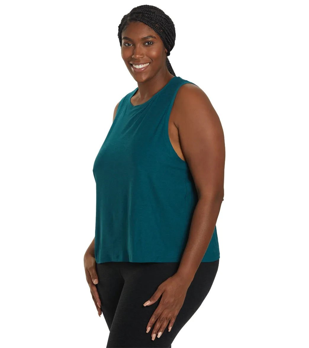 Beyond Yoga Plus Featherweight Spacedye Balanced Muscle Yoga Tank