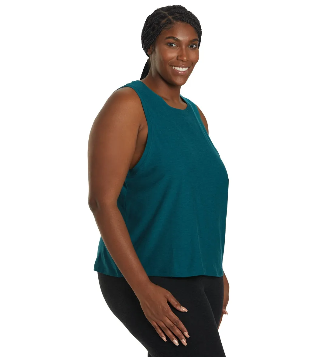 Beyond Yoga Plus Featherweight Spacedye Balanced Muscle Yoga Tank