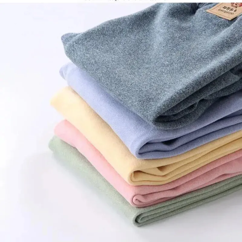 Big Size Children's Fleece Warm Render Pants For Boys Girls Winter Velvet Leggings Kids Baby Pants Thickened