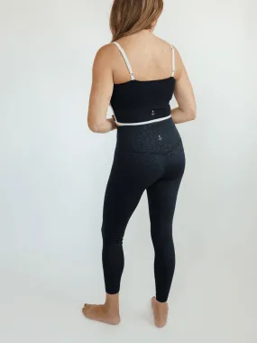 Black Leopard "Harper" High Rise Second Skin Comfort Leggings