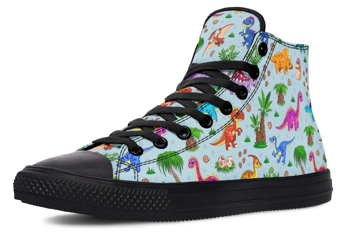Blue Baby Dinos High Tops
