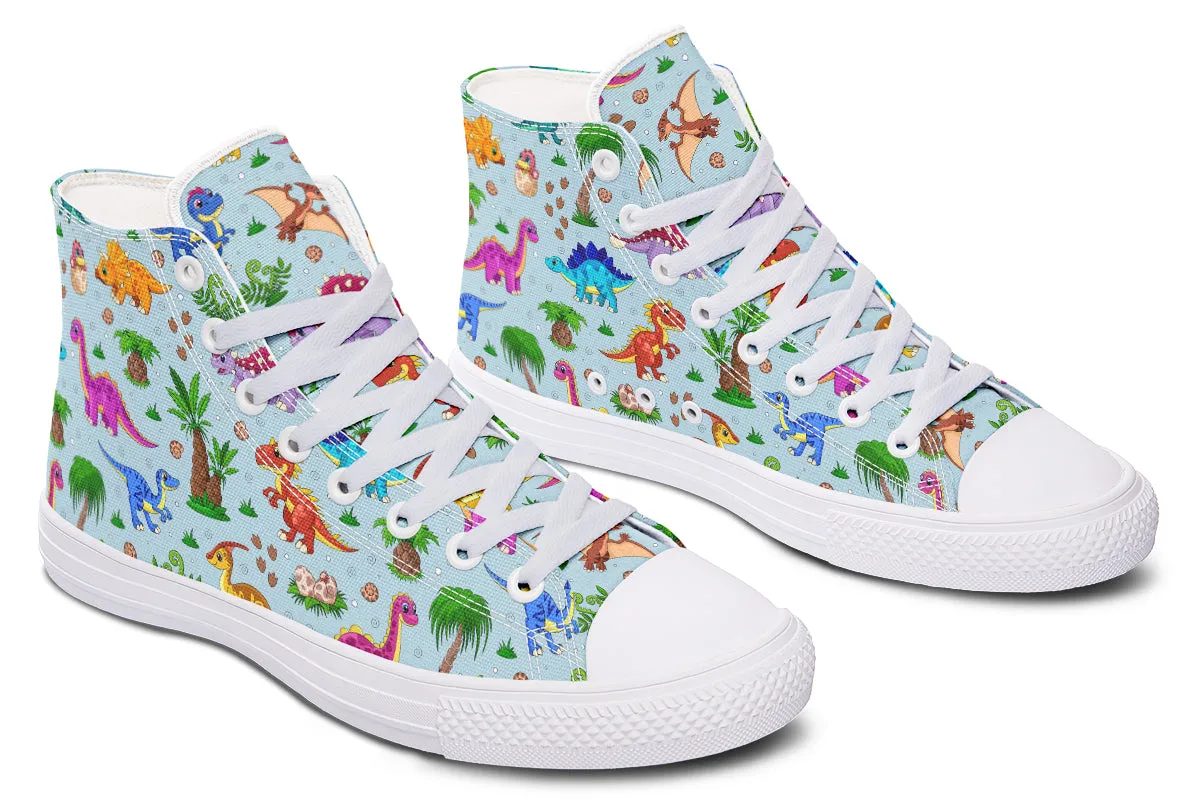 Blue Baby Dinos High Tops