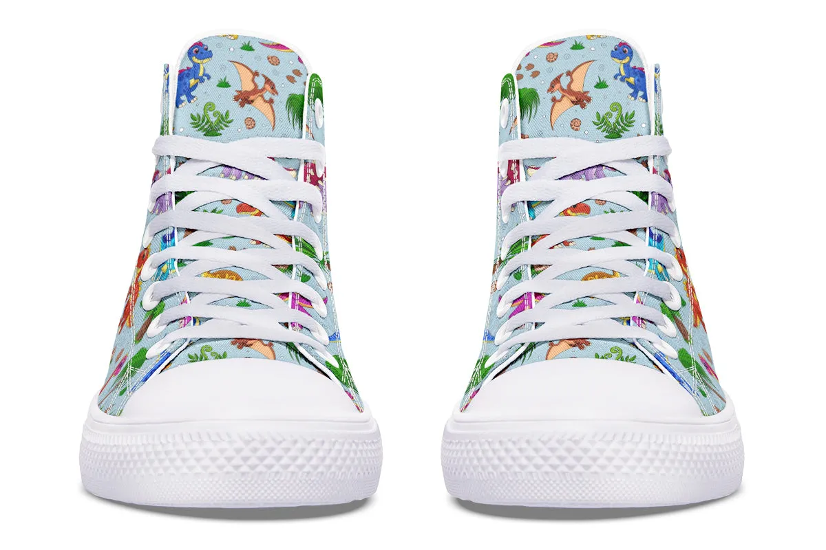 Blue Baby Dinos High Tops