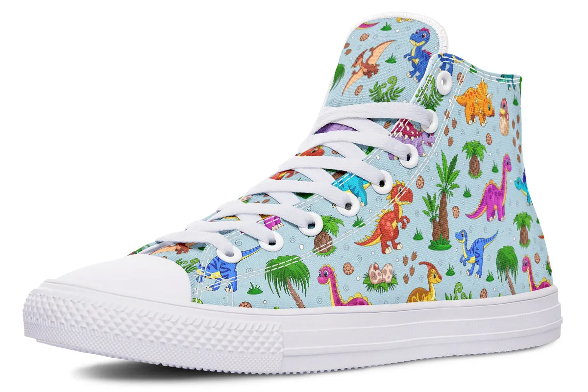 Blue Baby Dinos High Tops