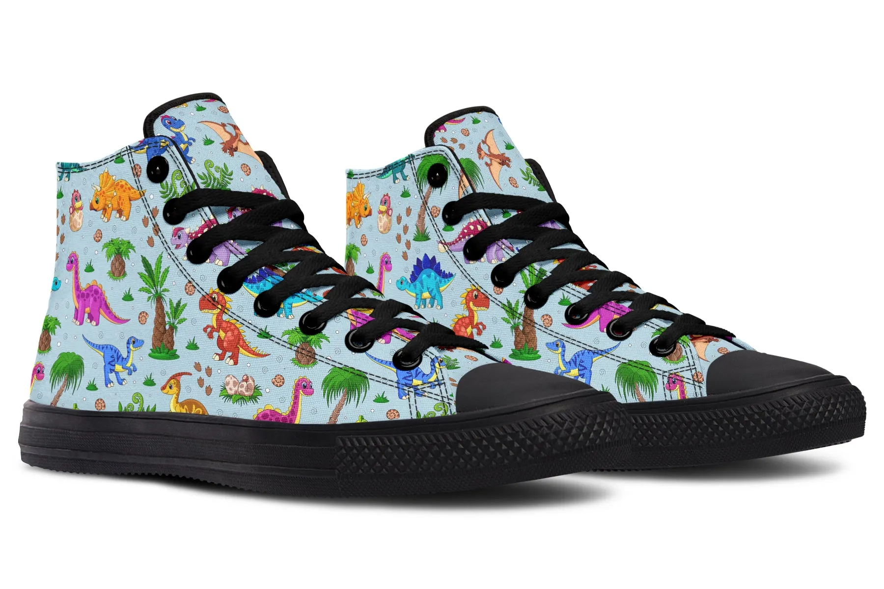 Blue Baby Dinos High Tops