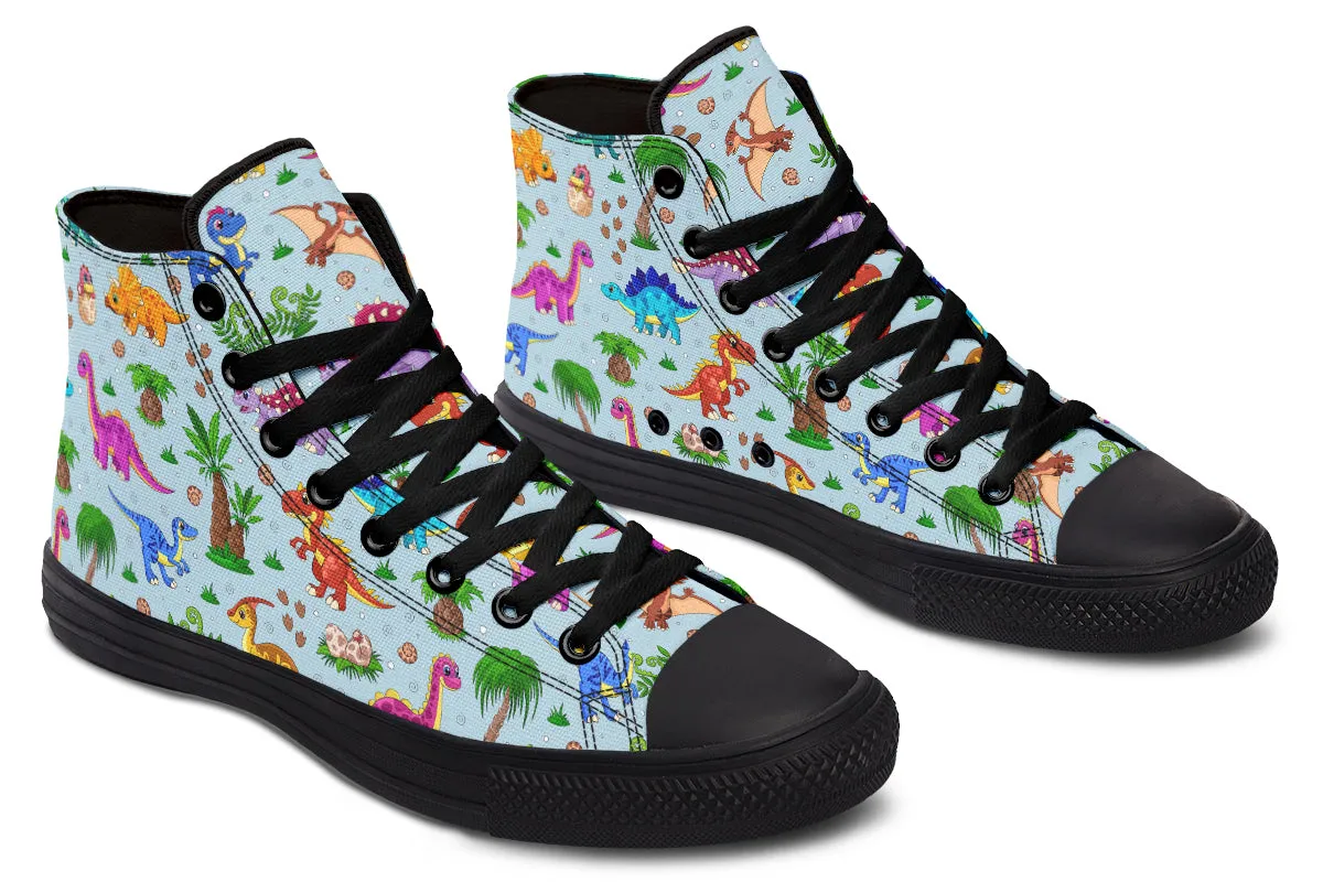 Blue Baby Dinos High Tops