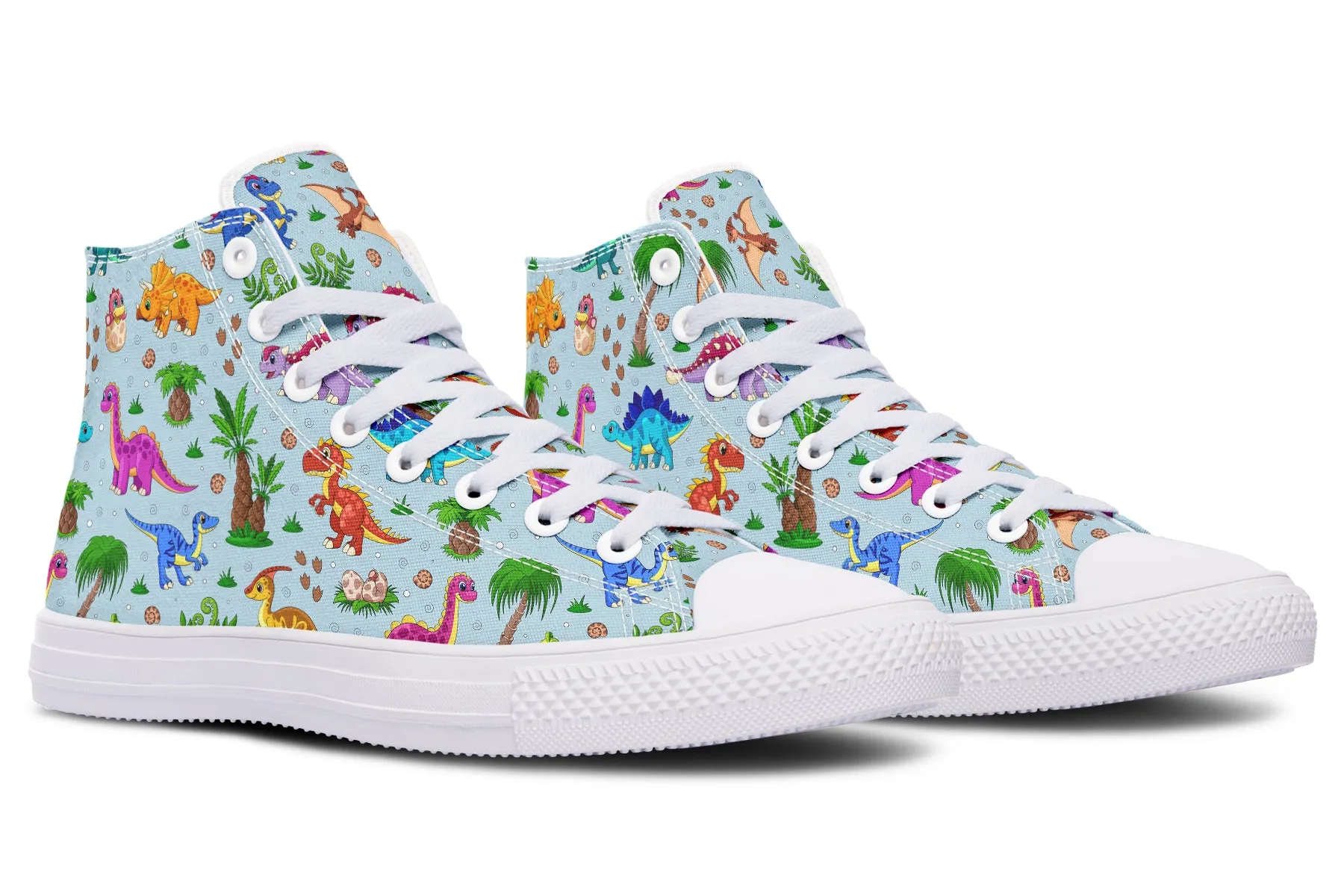 Blue Baby Dinos High Tops